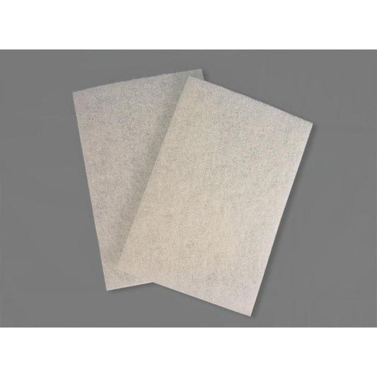 Scrub Pad White 6" x 9" 10pk