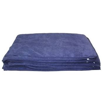 Deluxe Blue Microfiber Towel 12/PK