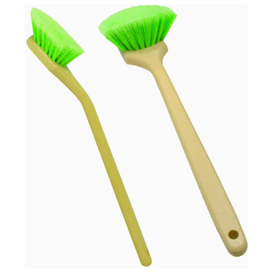 20" Angled Green Body Brush