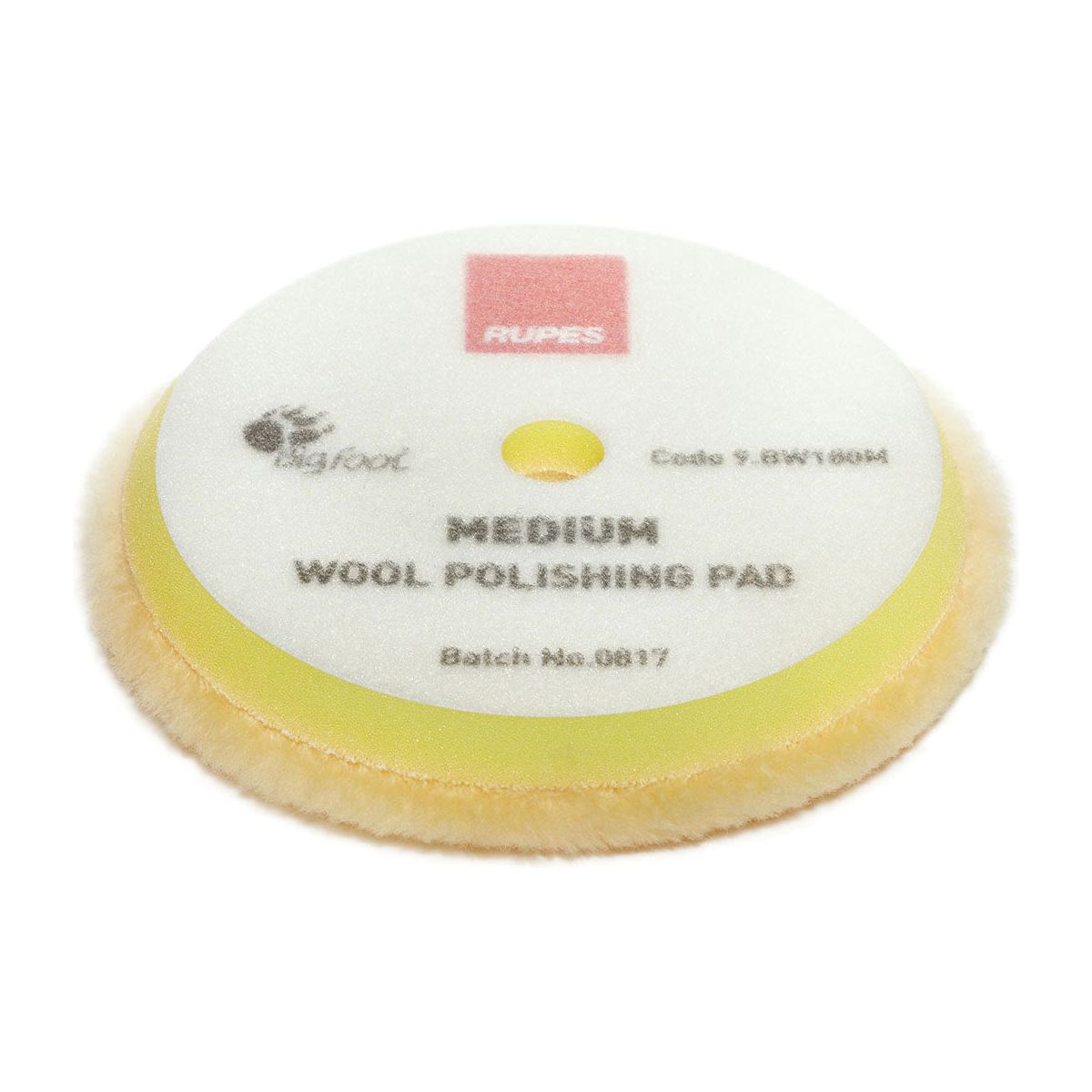6" Yellow Medium DA Wool Pad