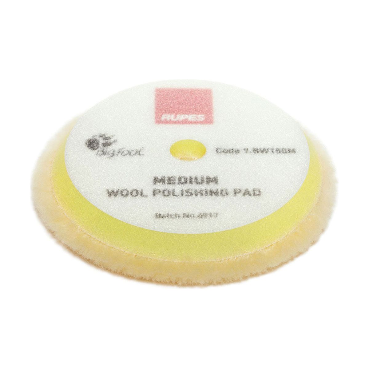5" Yellow Medium DA Wool Pad